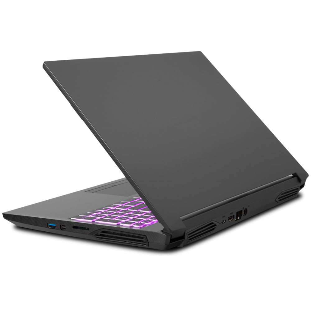 Ordinateur portable CLEVO NH55HPQ assemblé sur mesure, certifié compatible linux ubuntu, fedora, mint, debian. Portable modulaire évolutif, puissant avec carte graphique puissante - SANTIA